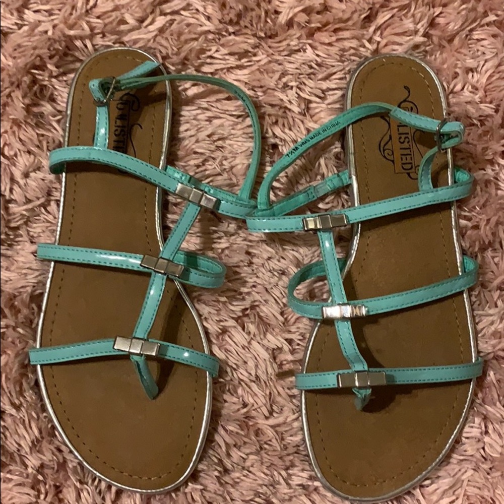 Turquoise sandals